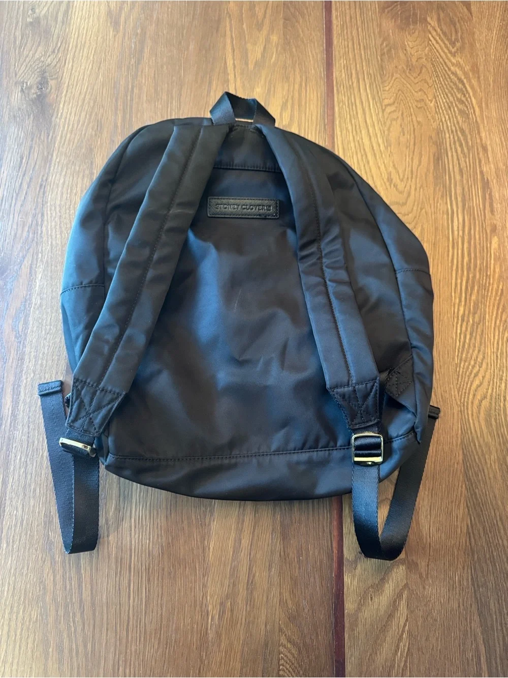 Stoney Clover Lane Black Kids Backpack Gold hardware